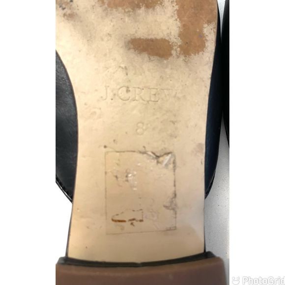 J. Crew Piped Loafer Mules in Leather Black Size 8 M Slip On Women’s Shoes - Picture 7 of 10